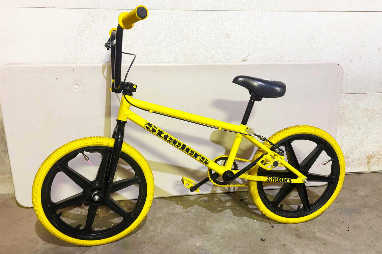 NFL Steelers themed BMX bike built by Wes Moore